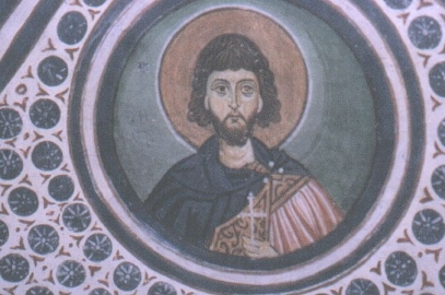 Τοιχογραφία στο ναό της Αγίας Βαρβάρας